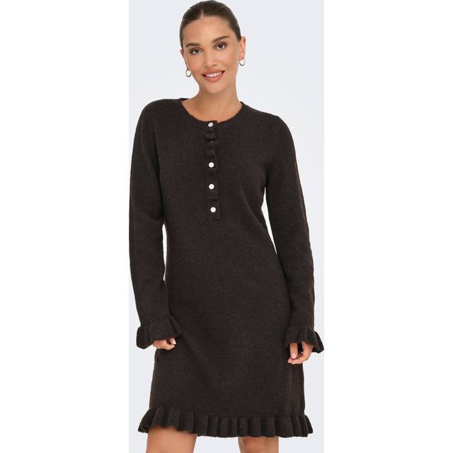 Only Onlmera Life Ls Frill Dress Knt - Merla