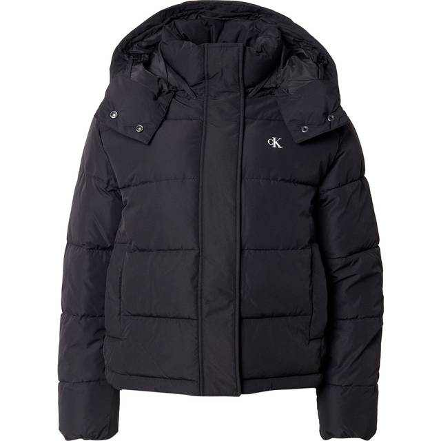 Jacket Calvin Klein Jeans Matte Monologo Short Jacket Black XS (XS)