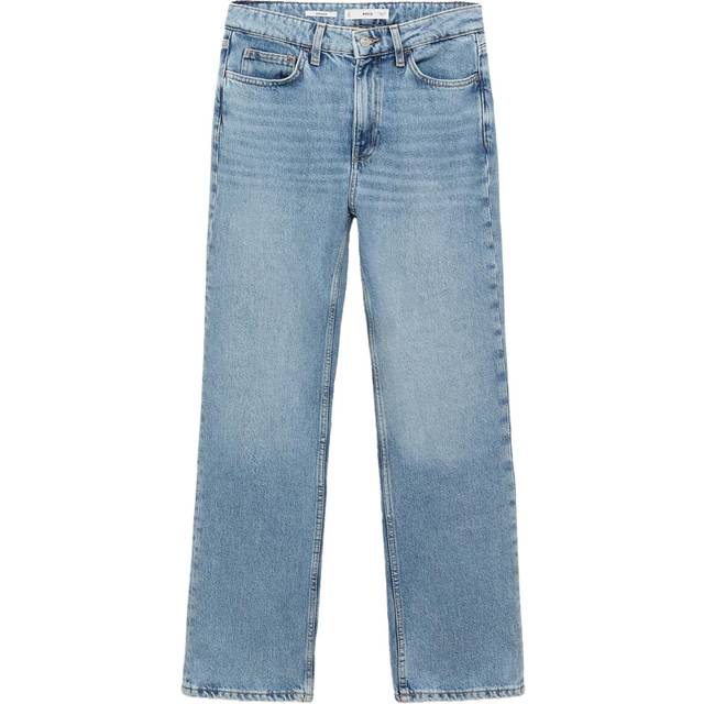 Matilda medium-rise straight-fit jeans medium blue - Woman - 18 - MANGO - Medium Blue