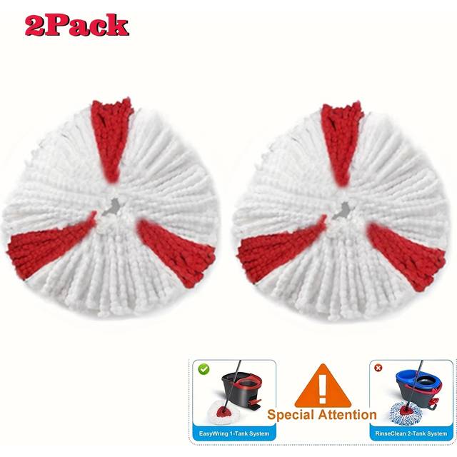 TEMU Rotating Mop Head Replacement - Ultrafine Fiber, Washable & Reusable, Durable Polyester For Efficient Cleaning, Spacesaving Mop|rotating Mop Head|ultrafine Fiber Mop