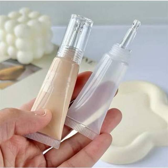 SHEIN 2pcs/Set 10ML Refillable Squeeze Bottles, Hand Wash, Unscented - Suitable For Shampoo, Foundation, Moisturizer