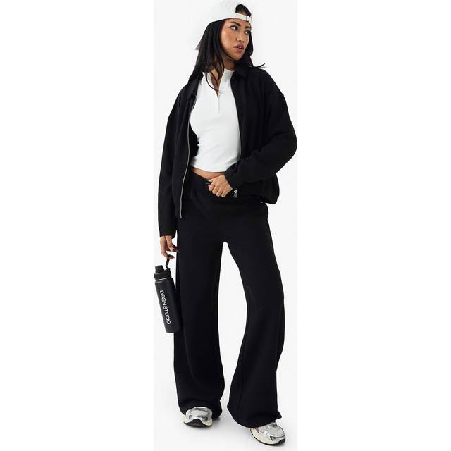 Womens DSGN Studio Heavy Weight Interlock Straight Leg Jogger - Black - S