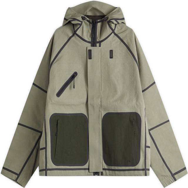Men s Tech Storm-FIT Hooded Rain Jacket Light Army - Multicolor (M)