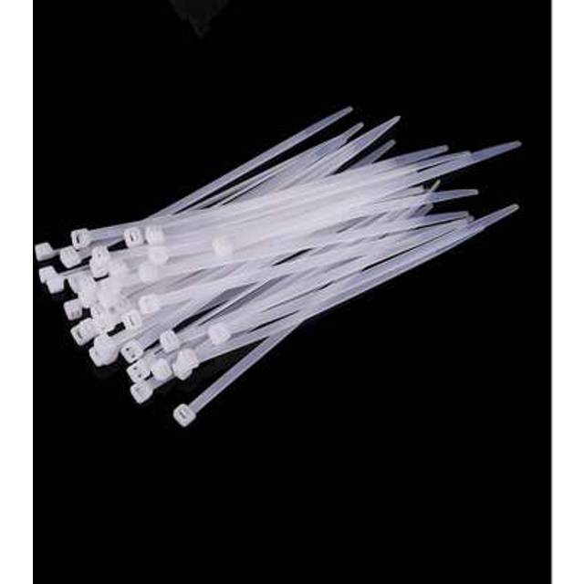 SHEIN 100pcs Cable Zip Ties Heavy Duty 6Inch/12 InchPremium Plastic Wire Ties With 40 Pounds Tensile Strength, Self-LockingBlack Nylon Tie Wraps For Indoor