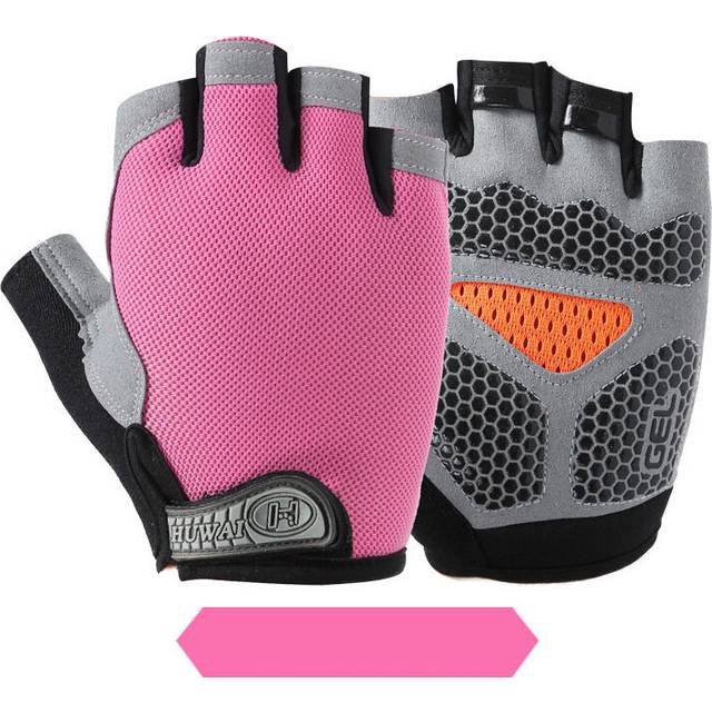 (xL, upgrade pink) Sports Men's Cycling Gloves Summer Women Biker Gym Mountaineering Fitness