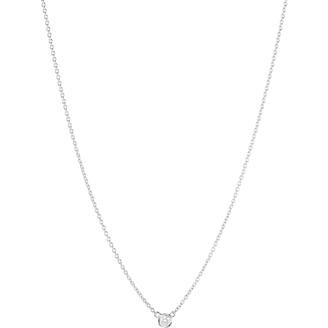 Georg Jensen 18ct White Gold 0.05ct Diamond Signature Diamonds Necklace