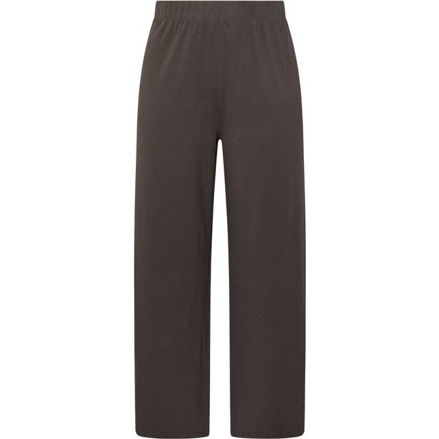 Yours Curve Brown Wide Leg Leggings, Women's Curve & Plus Size, Yours - 14