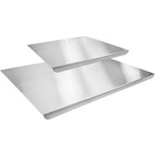 Argon Tableware 2Pc Stainless Steel Counter Edge Chopping Board Set - 2 Sizes - One Size