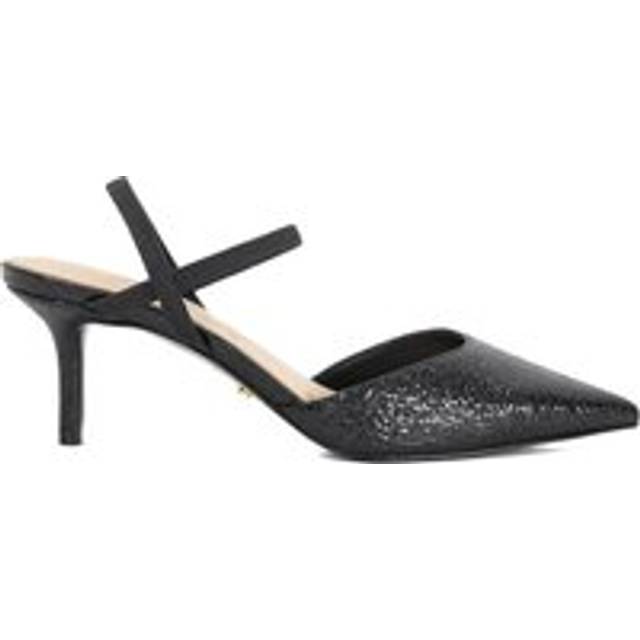 'Classical' Strappy Heels - Black - 6