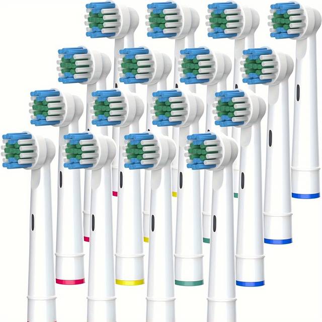 TEMU For, Oral B 16 Pack Professional Electric Toothbrush Heads Replacement, For Oral-b 7000//9600/5000/3000/8000 Adult White, 1pc (16 Pack)