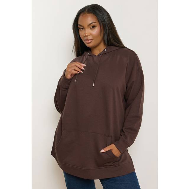 Yours Curve Chocolate Brown Hoodie, Women's Curve & Plus Size, Yours - 34-36
