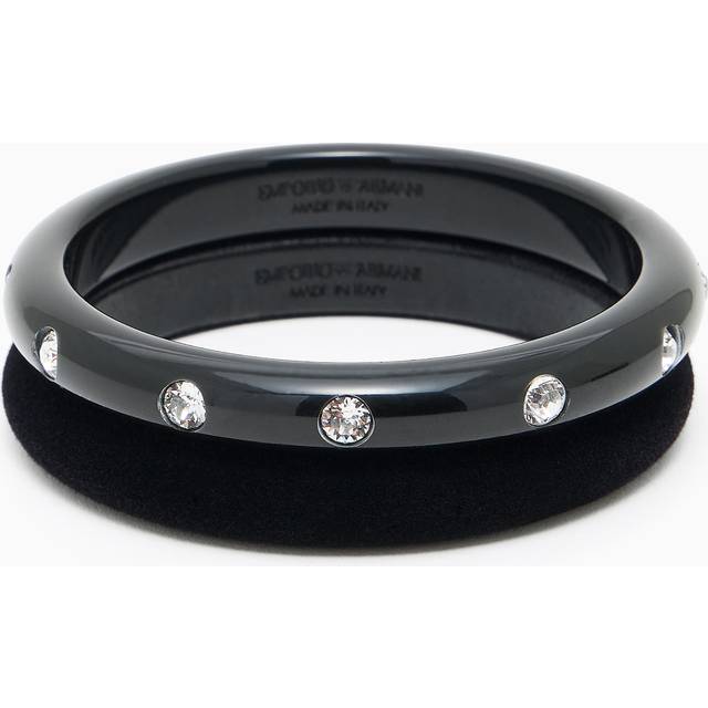 Set of 2 bangles with Swarovski rhinestones
