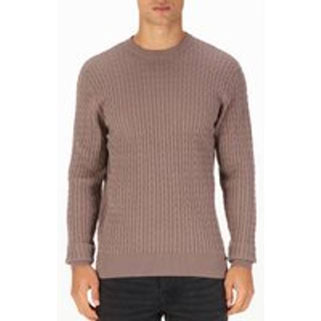 Luke 1977 Men The Hamptons Knitted Jumper in Brown | Size: 2X-large - XXL