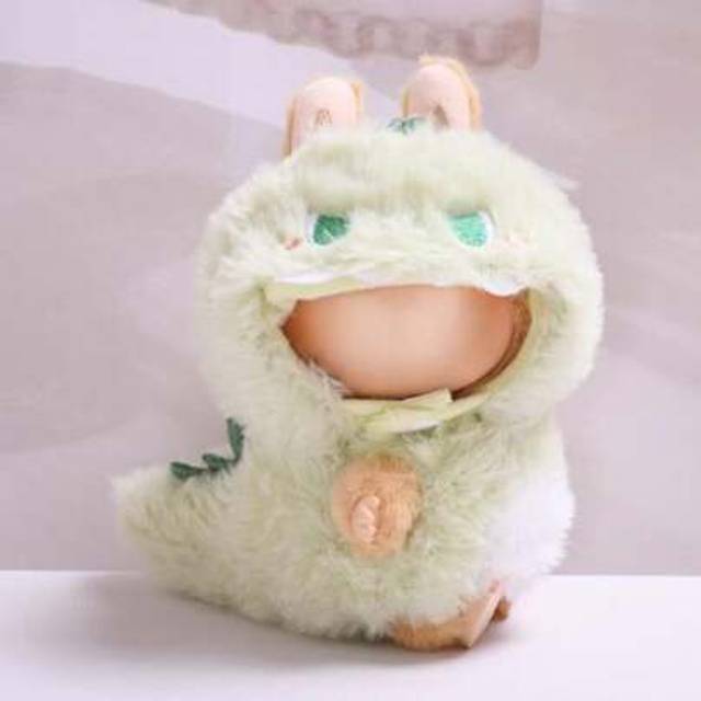 SHEIN Clothes For Labubu Series 17cm Dolls Cute Dinosaur Costume, Labubu Clothes, Clothes Compatitable With Labubu, Premium Collector&#39;s Outfit Set, Fantasy
