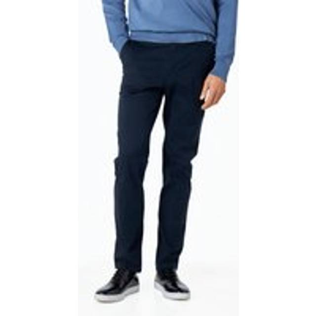 Stretch Cotton Smart Chinos Stylish Casual Wear - Navy - 32