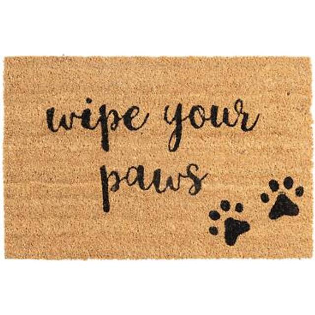 Coir Door Mat Natural Coconut Indoor Outdoor Welcome Mats 60 X 40cm Paws