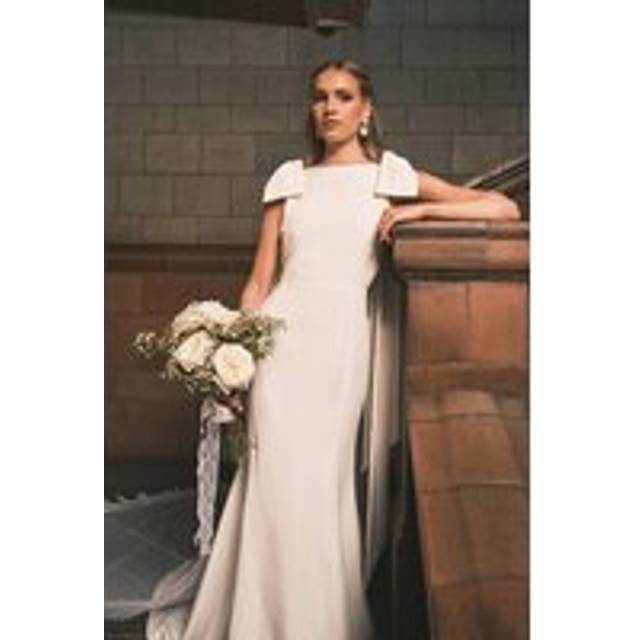 Coast Ivory Fit & Flare Dress Womens Bridal Dresses