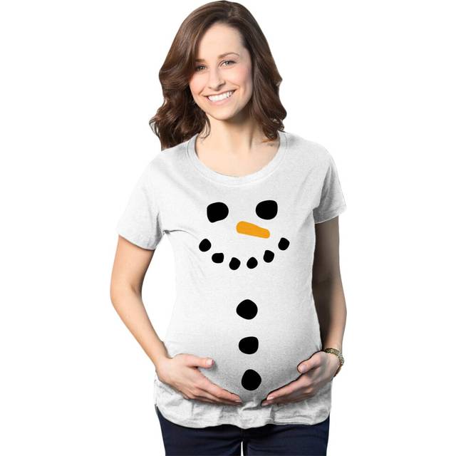 Maternity Snowman Buttons Funny Pregnancy Bump Tee Cute Christmas T Shirt Funny Graphic Maternity Tee Christmas Maternity T Shirt Funny Mate