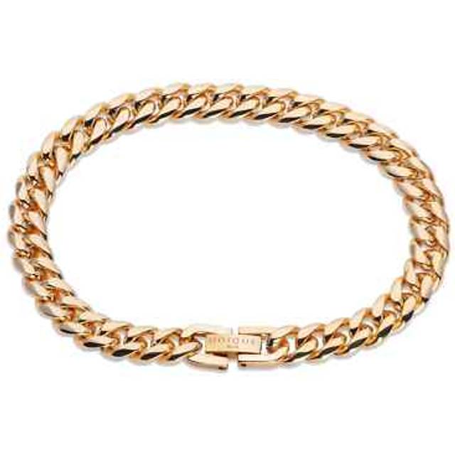 Unique Gold Tone Matte Curb Chain Bracelet LAB-202/21CM