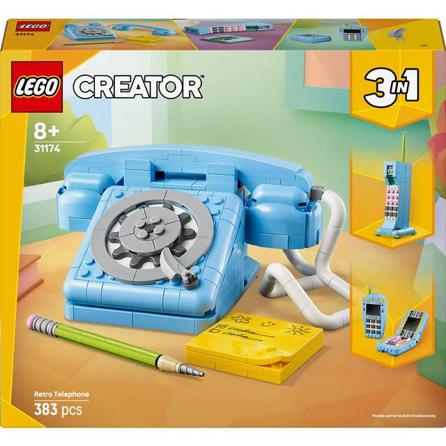 Lego Creator 3In1 Retro Telephone Building Toy 31174 - One Colour
