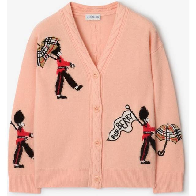 Burberry Marching Guard Intarsia Wool Knitted Cardigan 3-14 Years
