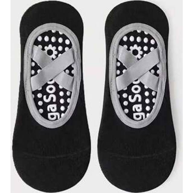 SHEIN 1 Pair Pilates Non-Slip Socks, Women Pilates Sticky Socks With Grip, Yoga Barre Socks, Non-Slip Sports Socks For Running, Gym