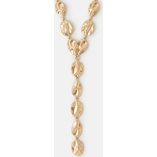 Accessorize – Guldfärgat halsband med borstade detaljer