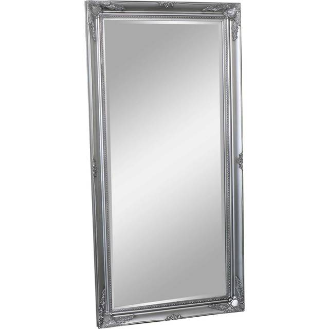 Large Ornate Silver Wall/Floor Mirror 158cm x 78cm Material: Mirrors