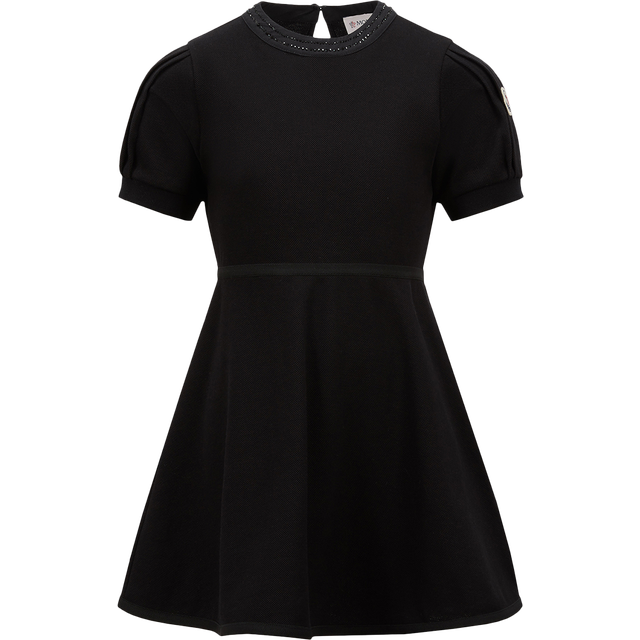 Moncler Enfant Girls Cotton Dress in Black 4 Years By Childsplay Clothing