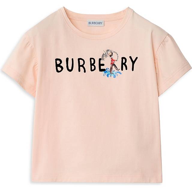 Burberry Childrens London Guard Cotton T-shirt - Shell Pink - 4Y