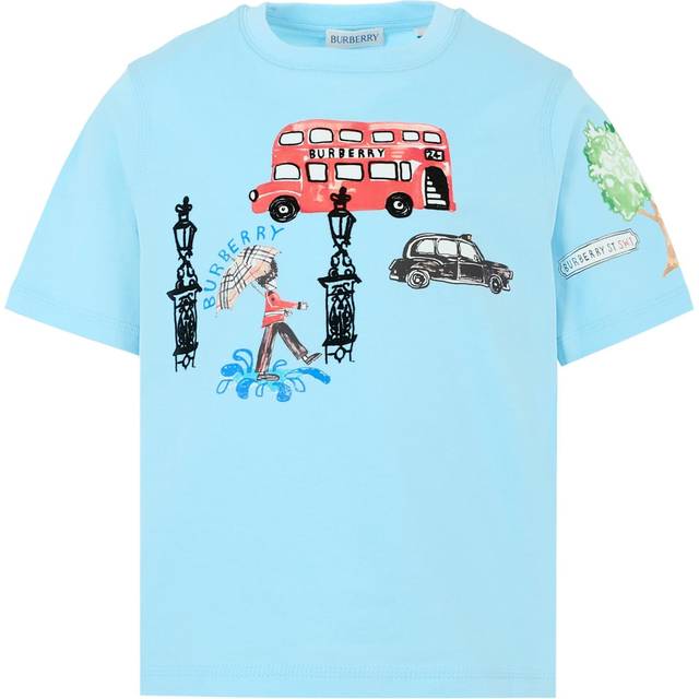 Burberry Graphic Cotton T-Shirt 12 Months - 2 Years