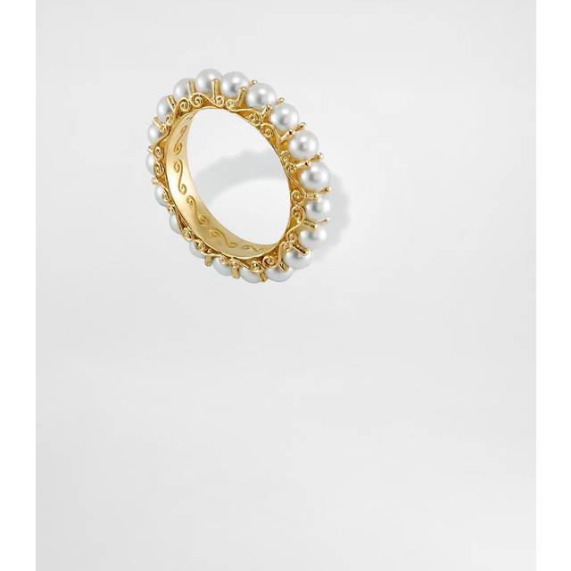 Dolce & Gabbana Pearl Earrings 18-carat Yellow Gold And Pearls - Woman Rings Gold 56