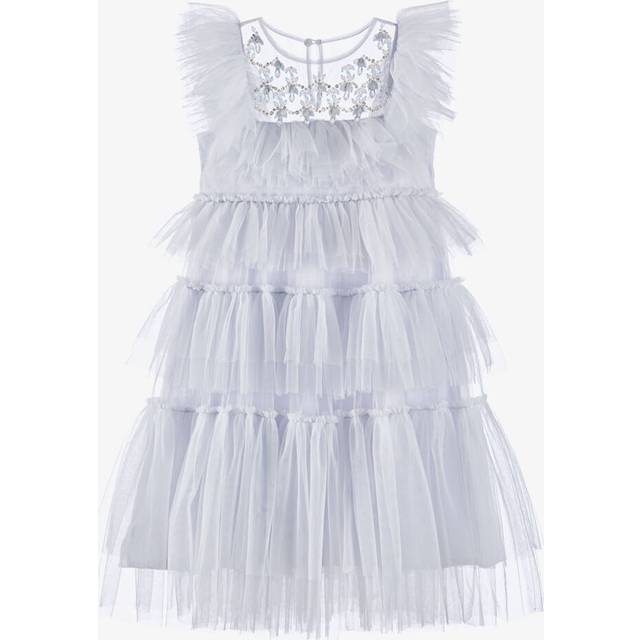 Tutu Du Monde Girls Lavender Blue Tiered Tulle Dress - 3-4 year