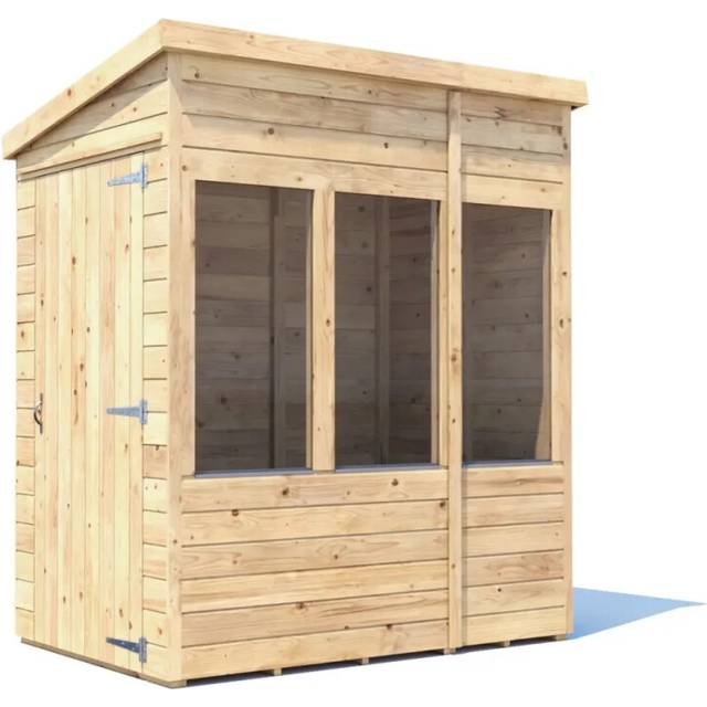 Dunster House Ltd. - Dunster House Potting Shed Pent Roof W4' x D6' (W1.2 x D1.8m) Overlord Modular