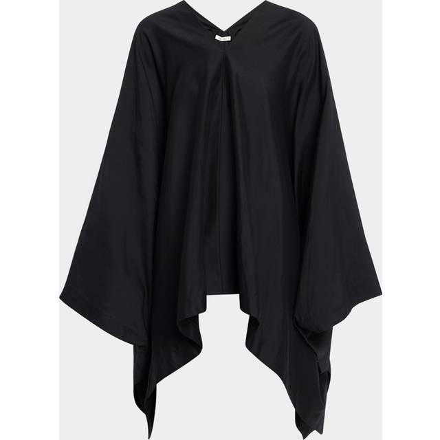 Cedar Handkerchief Poncho Top - BLACK - X-Small / Small