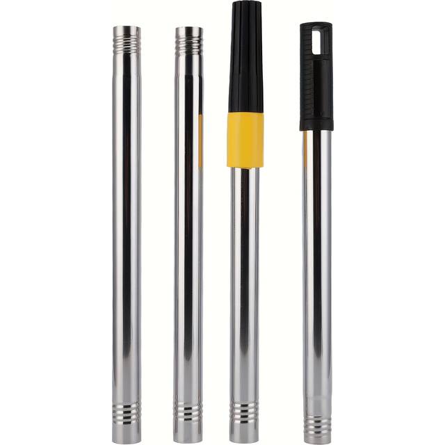 TEMU 1pc Stainless Steel Paint Roller Extension Rod - 1.2m Metal Telescopic Handle With Grip, Home Renovation & Diy Projects, Ideal For High Ceilings And Hard-to-reach Areas