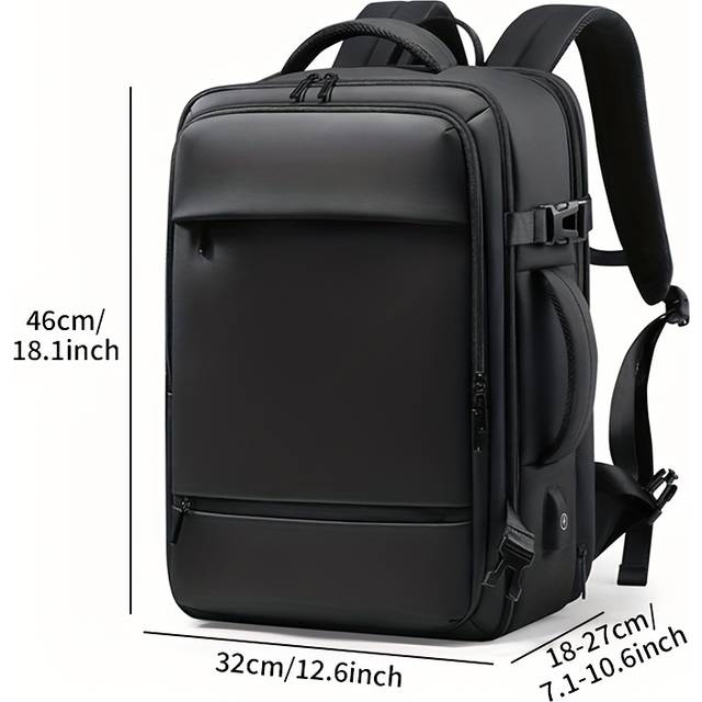 TEMU 1pc Casual Trendy Backpack, Large Capacity Laptop Storage Business & Travel Backpack
