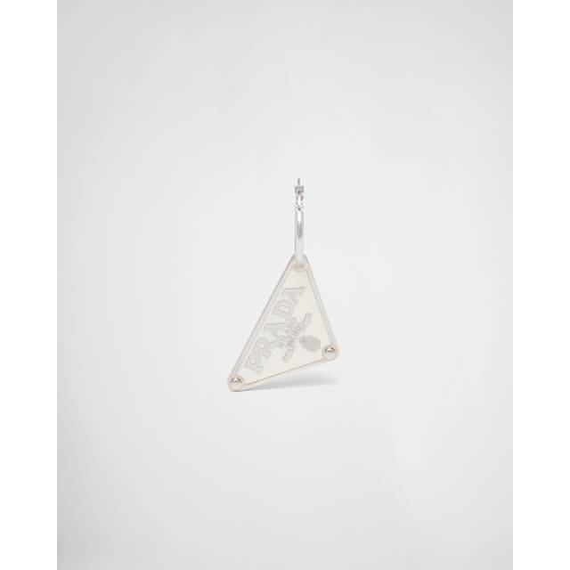 Prada Symbole pendant left earring