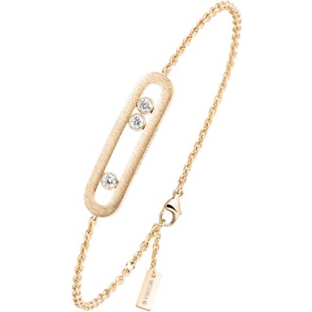 Messika Move Classique Ciselè 18ct Yellow Gold Diamond Bracelet