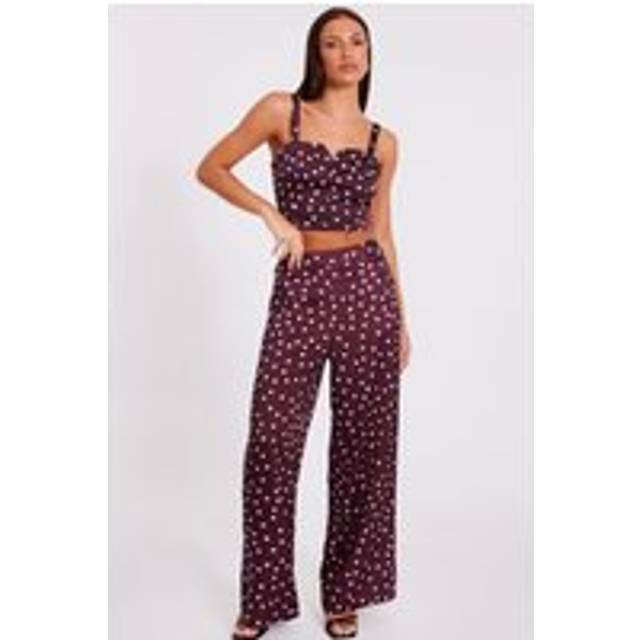 Quiz Red Polka Dot Trousers - 14
