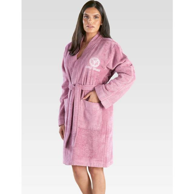 Carlo Colucci, Nattkläder , Dam, M, Bomull, Kimono Stil Broderad Badrock