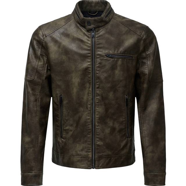 Salsa Jeans 21010229 Regular Fit Leather Jacket Brown L Men