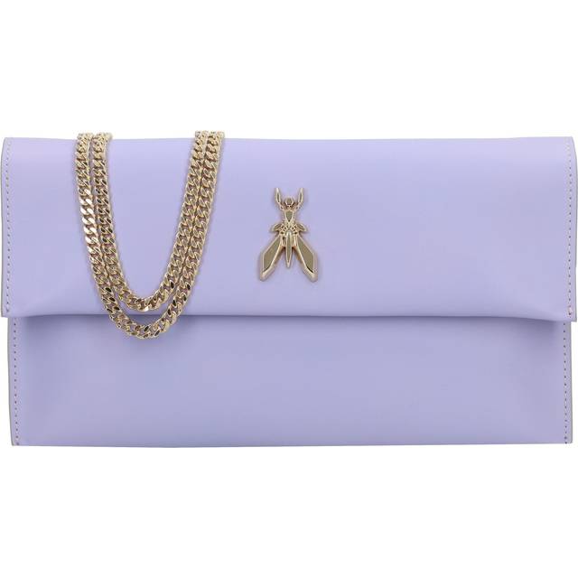 Patrizia Pepe Fly Clutch bag Leather 27.5 cm purple