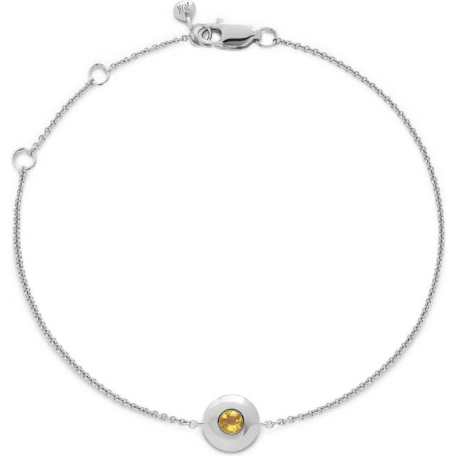 Monica Vinader - November Birthstone bracelet - women - Sterling Silver/Citrine - One Size