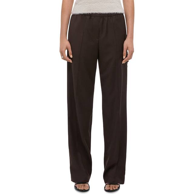 Relaxed Pull-On Cargo Trousers - DARK CHOCOLATE - 8