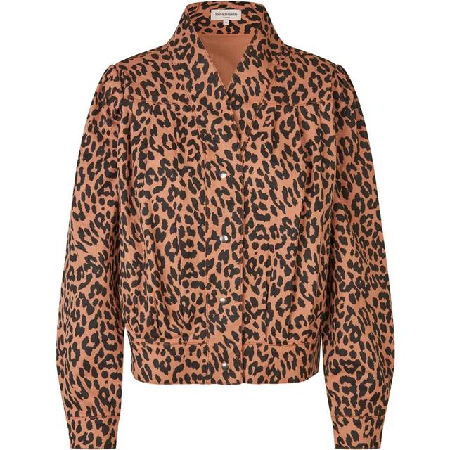 Lollys Laundry Irishll Jacket Leopard Print Overgangsjakke - Camel/Sort