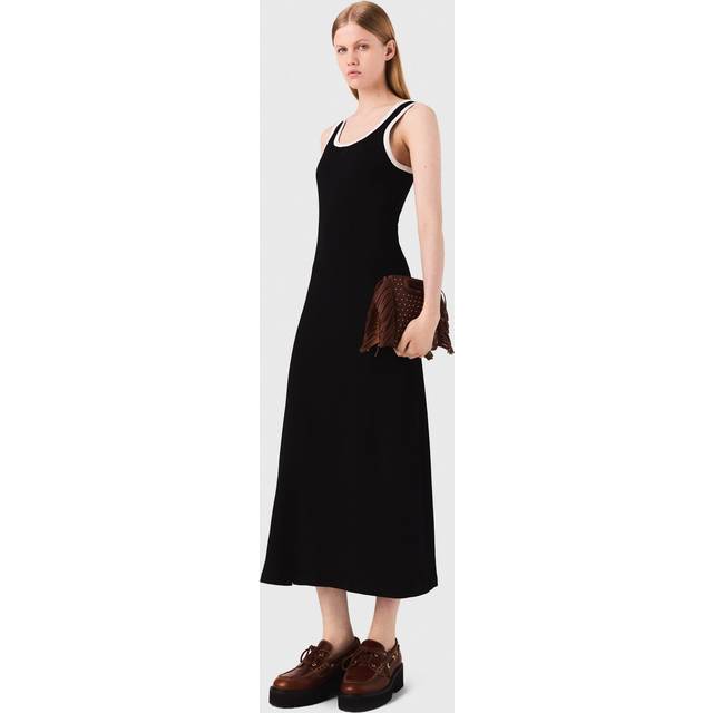 Contrast-Trim Knitted Dress - Black - Maje’s story begins in France in 1998, when Judith Milgrom was inspired by the cosmopolitan Parisian woman to create a brand that celebrates her trend-driven style. Offering collections ranging from ready-to-wear clothing to bags and accessories, each design is enlivened by sharp details to achieve the brand’s signature glamourous, yet bold and understated look.