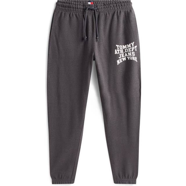 Tommy Jeans Tommy Jeans Regular Fit Cuffed Joggers - Dark Grey, Black, Size M, Men