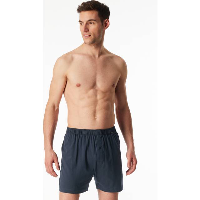Schiesser 2-pack Long Boxershorts - Darkblue - Medium * Kampanj *