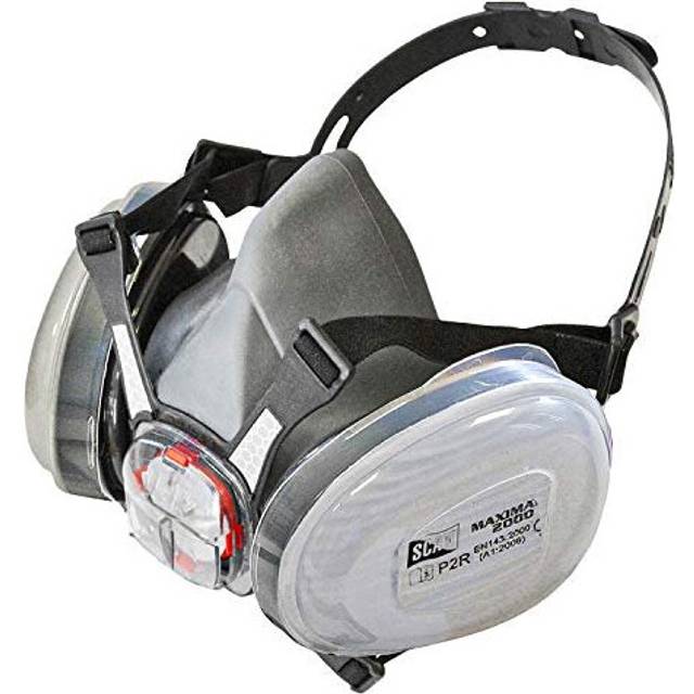 PPERESPP2 Twin Half Mask Respirator Plus P2 Dust Filter Cartridges